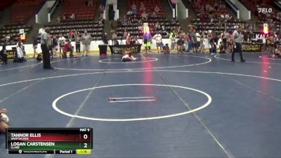 130 lbs Quarterfinal - Logan Carstensen, Clare vs Tannor Ellis, Unattached