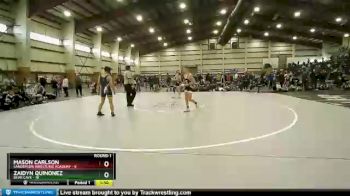 106 lbs Round 1 (4 Team) - Zaidyn Quinonez, Bear Cave vs Mason Carlson, Sanderson Wrestling Academy