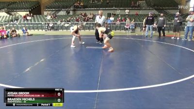 150 lbs Round 2 (4 Team) - Braeden Michels, Independence vs Aydan Groom, Moyer Ultimate Wrestling Club