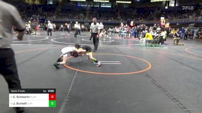 55 lbs Semifinal - Ethan Schwartz, Plum vs Jacobi Burkett, Claysburg-Kimmel