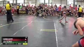 85 lbs Round 1 (6 Team) - Levi Halbert, Untouchables White vs Caiden Kassel, Team Iowa Blue