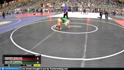 56 lbs Quarterfinal - Andrew Barajas, Moses Lake Wrestling Club vs Deacon Hawkins, Pendleton Wrestling Club