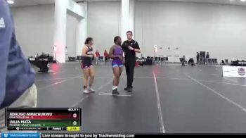 143 lbs Finals (2 Team) - Julia Mata, Missouri Valley College vs Adaugo Nwachukwu, Iowa Wesleyan
