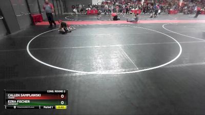 80 lbs Cons. Round 2 - Callen Samplawski, Thorp vs Ezra Fischer, Somerset