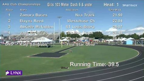 High School Girls' 100m, Prelims 1 - Age under 10
