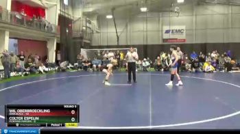 115 lbs Round 5 (6 Team) - Wil Oberbroeckling, Iowa Black vs Colter Espelin, Montana Maroon