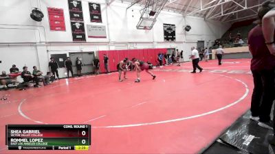 184 lbs Cons. Round 1 - Rommel Lopez, East Los Angeles College vs Shea Gabriel, Victor Valley College