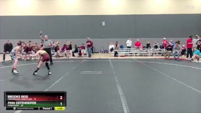 84 lbs Round 4 (6 Team) - Finn Defendeifer, Poquoson vs Brooks Reid, Crossroads Wrestling