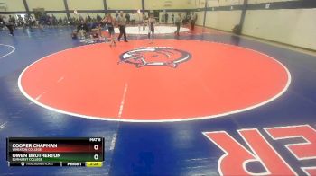 125 lbs Champ. Round 1 - Owen Brotherton, Elmhurst College vs Cooper Chapman, Wheaton College