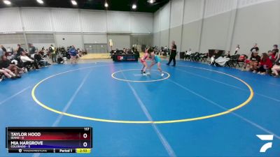 117 lbs Round 3 (4 Team) - Taylor Hood, Idaho vs Mia Hargrove, Colorado