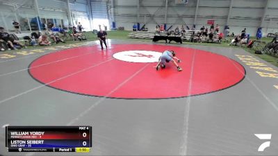 106 lbs Quarters & 1st Wb (16 Team) - William Yordy, Pennsylvania Red vs Liston Seibert, Ohio Gray