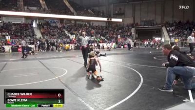 49 lbs Semifinal - Chance Wilder, Triumph vs Bowe Klema, Beloit