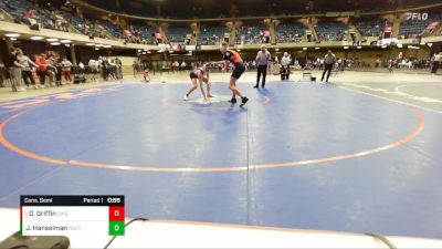 144 lbs Cons. Semi - Dillon Griffin, Oswego vs Jackson Hanselman, York