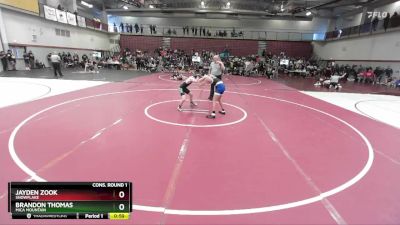 106 lbs Cons. Round 1 - Jayden Zook, Snowflake vs Brandon Thomas, Mica Mountain