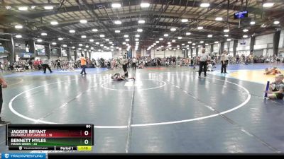 80 lbs Rd# 9- 2:15pm Saturday Final Pool - Bennett Myles, Minion Green vs Jagger Bryant, Oklahoma Outlaws Red