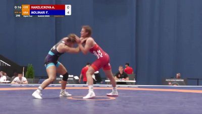 68 kg 1/8 - Forrest Molinari, USA vs Adela Hanzlickova, CZE