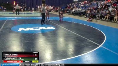 141 lbs Prelim - Naikoa Simao, Schreiner University vs Christian Keller, Nebraska Wesleyan University