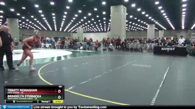 191 lbs Semis (4 Team) - Brindelyn Eternicka, Wisconsin Stevens Point vs Trinity Monaghan, Lock Haven