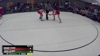 109 lbs Round 4 (8 Team) - Crosby Yoder, Iowa PWC vs Owen Launer, Nebraska Red