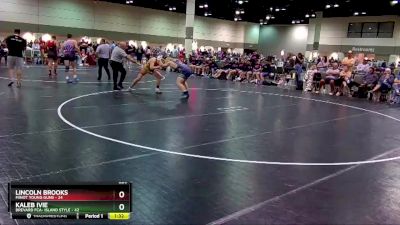 220 lbs Round 3 (16 Team) - Kaleb Ivie, Brevard FCA- Island Style vs Lincoln Brooks, Minot Young Guns