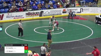 124 lbs Round Of 32 - Mario Casilio, Johnsonburg vs Owen Wood, Octorara