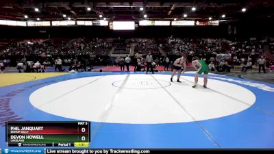 4A 220 lbs Quarterfinal - Phil Janquart, Bishop Kelly vs Devon Howell, Lakeland