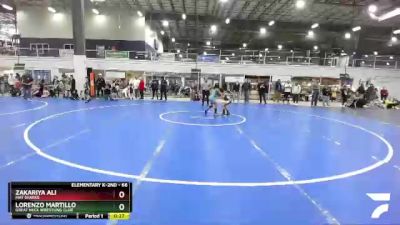 66 lbs Semifinal - Zakariya Ali, Mat Sharks vs Lorenzo Martillo, Great Neck Wrestling Club