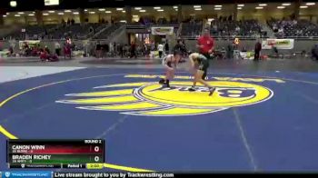 106 lbs Round 2 (4 Team) - Canon Winn, 3A Burns vs Braden Richey, 3A Amity