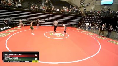 109 lbs Champ. Round 2 - Boston Sharp, Green Canyon High School vs Abraham Whiting, Olympus