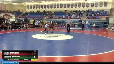 132 lbs 2nd Wrestleback (16 Team) - Hasaan Williams, Eastside Hs vs Zaire Brewton, Coffee