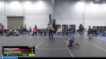 84 lbs Round 3 (8 Team) - Brighton Karvoski, Team Shutt vs Charlie Esposito, PA Alliance Red