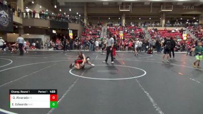 64 lbs Champ. Round 1 - Dustin Alvarado, Pomona Elite vs Emery Edwards, Bobcat Wrestling Club