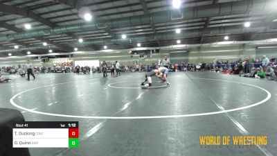 95 lbs Round Of 32 - Traevon Ducking, Contender Wrestling Academy vs Donovan Quinn, Simmons Academy Of Wrestling