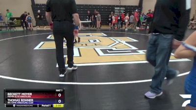 63 lbs Round 2 - Beckett Moyer, Moyer Elite Wrestling vs Thomas Rohner, Big Game Wrestling Club