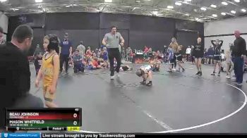 40 lbs Mason Whitfield, Team Bear Red vs Beau Johnson, Roundtree