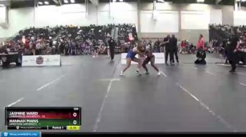 130 lbs Semis & Wb - Hannah Mains, Limestone University vs Jasmine Ward, Lindenwood University