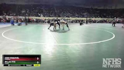 4A-106 lbs Champ. Round 1 - Josh Esquivel, Catoosa vs Rylan Fite, Cache