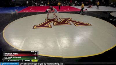 145 lbs Cons. Round 2 - Kyle Halstensen, St. Francis vs Mavrick Attig, Albert Lea Area