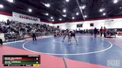 220 lbs Quarterfinal - Kevin Velazquez, Vista Murrieta vs Kevin Cardenas, Villa Park