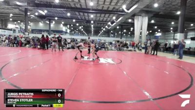 144 lbs Round 3 - Jurgis Petraitis, Woodgrove High School vs Steven Stotler, NOVA WC