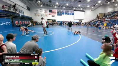 43 lbs 1st Place Match - Zander Enciso, Casper Wrestling Club vs Kashtyn Grant, Torrington Wrestling Club