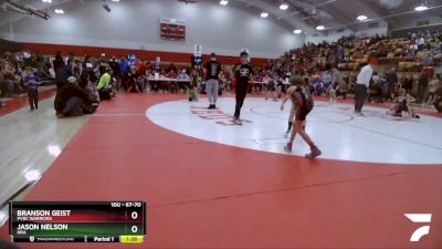 67-70 lbs Round 2 - Jason Nelson, HRA vs Branson Geist, PVBC WARRIORS