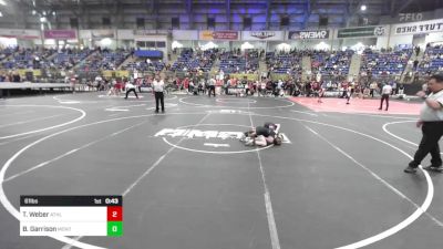 61 lbs Consi Of 8 #2 - Timber Weber, Athlos Wrestling vs Baylor Garrison, Montrose Elite