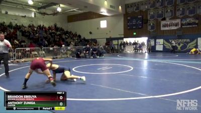 145 lbs Champ. Round 1 - Anthony Zuniga, Carter vs Brandon Ebisuya, Wilson Hacienda Heights