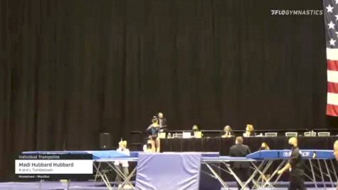 Madi Hubbard Hubbard - Individual Trampoline, K and L Tumbletown - 2021 USA Gymnastics Championships