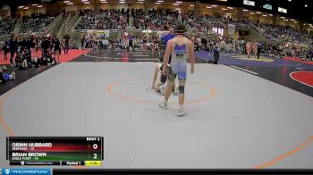 172 lbs Quarterfinals (8 Team) - Orinn Hubbard, Redmond vs Brian Brown, Eagle Point