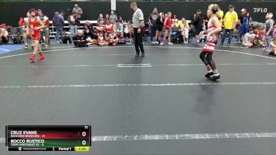 76 lbs Round 5 (8 Team) - Cruz Evans, Backyard Brawlers vs Rocco Rustico, Terps Northeast ES