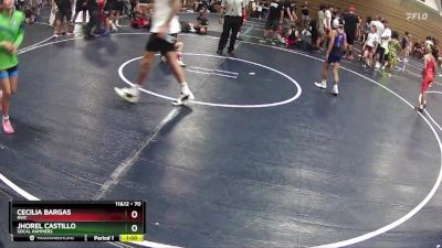 70 lbs Cons. Round 3 - Cecilia Bargas, RWC vs Jhorel Castillo, SoCal Hammers