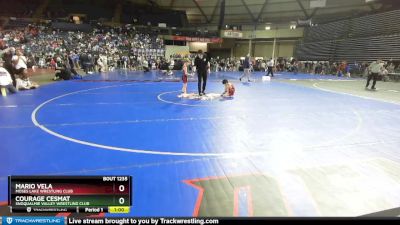 59 lbs Cons. Round 3 - Courage Cesmat, Snoqualmie Valley Wrestling Club vs Mario Vela, Moses Lake Wrestling Club