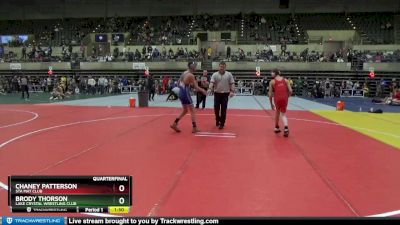 130 lbs Quarterfinal - Brody Thorson, Lake Crystal Wrestling Club vs Chaney Patterson, STA Mat Club